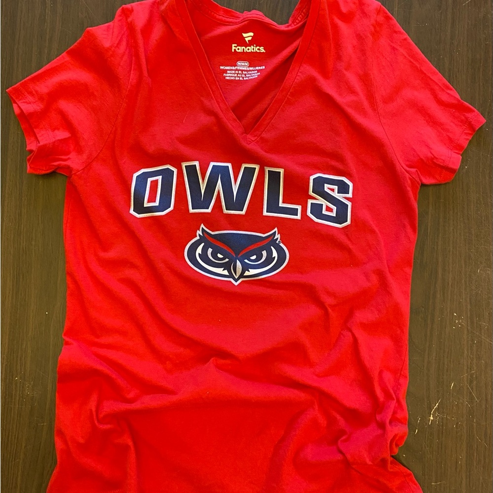 FAU Owls Women’s V-Neck T-Shirt